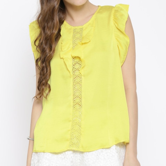 mango yellow blouse